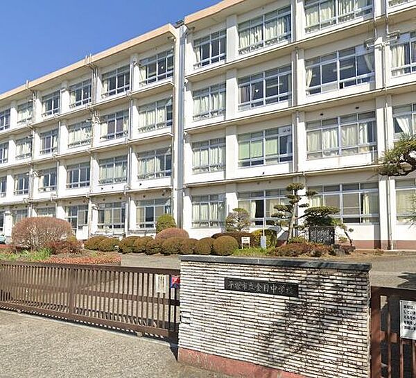 平塚市立金目中学校 中学校があり、落ち着いた環境で学べる安心感が子育て世帯に支持されています。 800m