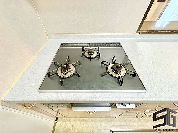 使いやすいコンロは、調理のしやすさと安全性を兼ね備えたキッチンの要。火力調整がしやすく、毎日の料理を快適にサポートするマイホームの頼れる設備です。