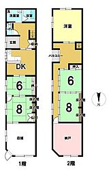 中古戸建　射水市八幡町 5SDKの間取り