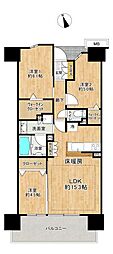 デュオヒルズ柏 3LDKの間取図画像