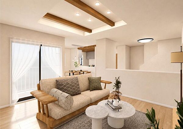 【LDK】リフォームプラン例。工事費用別途1000万円要。※イメージパースです。