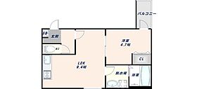 ＣＡＳＡ友井  ｜ 大阪府東大阪市友井2丁目（賃貸アパート1LDK・3階・33.42㎡） その2