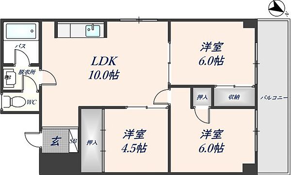 同じ建物の物件間取り写真 - ID:227085454015