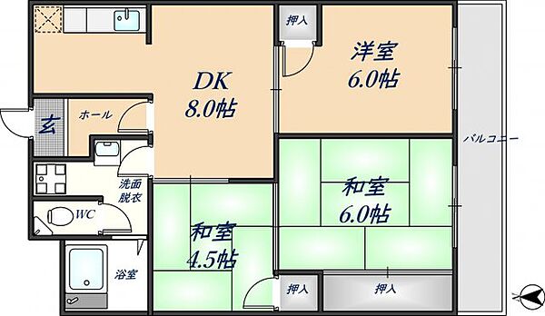 同じ建物の物件間取り写真 - ID:227079746013