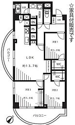 間取図画像 3LDK