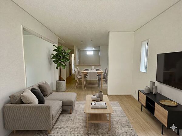 【Living】こちらの画像はAIによる家具イメージです。お部屋の雰囲気を感じてみてください♪