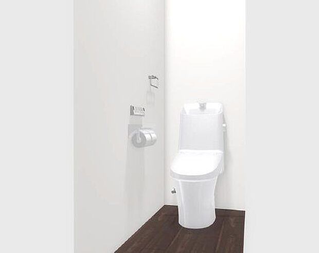 【Toilet】清潔感があり、落ち着いたデザインのトイレ。家族みんなが快適に使えます。