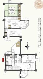 三井検見川パークマンションB 3LDKの間取図画像
