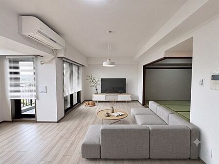 【Living】こちらの画像はAIによる家具イメージです。お部屋の雰囲気を感じてみてください♪