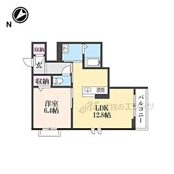 JR福知山線 福知山駅 徒歩15分の賃貸マンション 3階1LDKの間取り