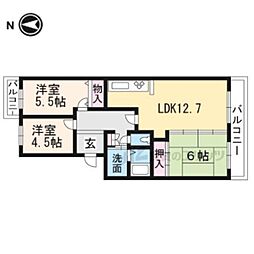 メゾンドアンジュ 3階3LDKの間取り
