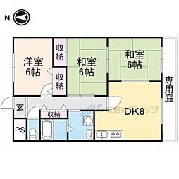 ライフステージ広瀬駒場新町 1階3LDKの間取り