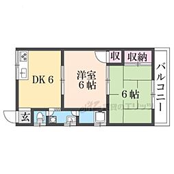 サニーハイツ 3DKの間取図画像