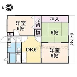 ユーミー岩井東町 3DKの間取図画像
