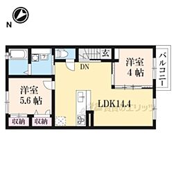 SeaSkyLand 2LDKの間取図画像