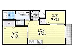 間取図画像 2LDK