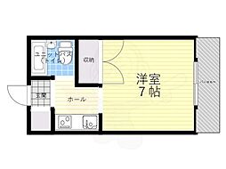 メゾンクレール 1Kの間取図画像