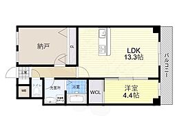 GROOVE豊中レジデンス 1SLDKの間取図画像
