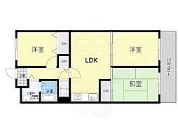 ルネ豊中 3LDKの間取図画像
