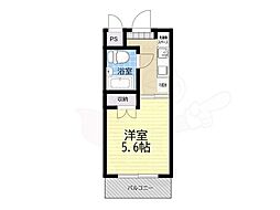 Kビル 1Kの間取図画像