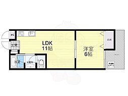 第5八雲マンション 1LDKの間取図画像