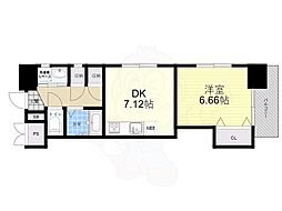 和の杜 1DKの間取図画像