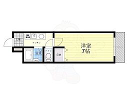 ヴィア・シミズ 1Kの間取図画像