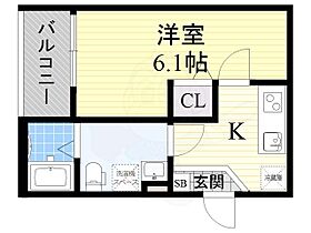 大阪府豊中市原田元町２丁目16番16号（賃貸アパート1K・3階・21.48㎡） その2