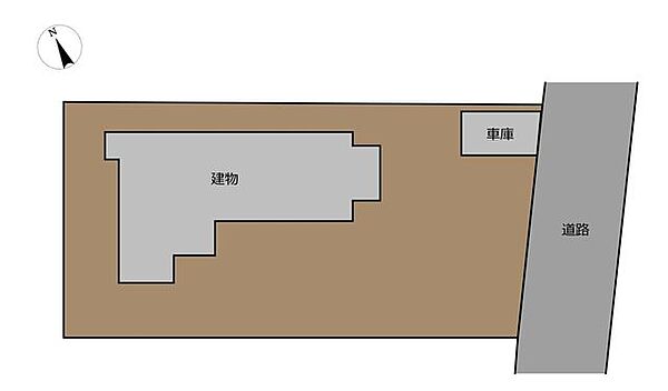 【現況】区画図です。車庫があります。