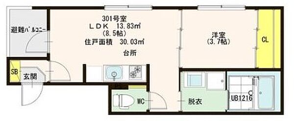 同じ建物の物件間取り写真 - ID:223031301390