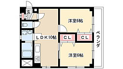 メゾンKARI 2LDKの間取図画像