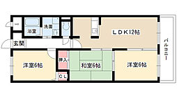 ロンスター茶屋ケ坂 3LDKの間取図画像