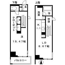 RESIDIA東桜2 1LDKの間取図画像