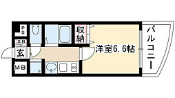 プレサンス千種駅前ネオステージ 1Kの間取図画像