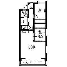 ハイライフメイユウ 2LDKの間取図画像