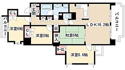 レジディア徳川 4LDKの間取図画像