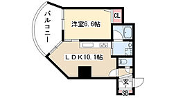 プロシード金山2 1LDKの間取図画像