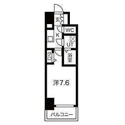 エスリード葵桜通り 1Kの間取図画像