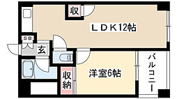 太都ビル 1LDKの間取図画像