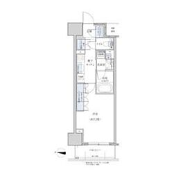 パークアクシス名駅南グランデ 1Kの間取図画像
