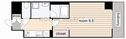 プランドール那古野 1Kの間取図画像