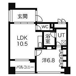 IZUMIONE 1LDKの間取図画像