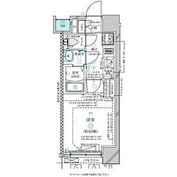 ディアレイシャス名古屋太閤通2 1Kの間取図画像