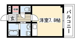 スペリア藤ケ丘 1Kの間取図画像