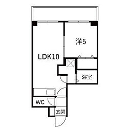 サンメゾン穂 1LDKの間取図画像