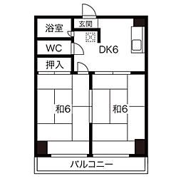 G1ビル小幡 2DKの間取図画像