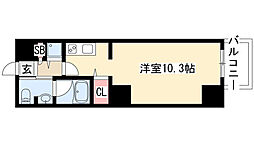 ワイズキマブリ ワンルームの間取図画像