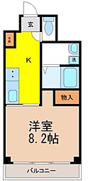 PALACEM ワンルームの間取図画像