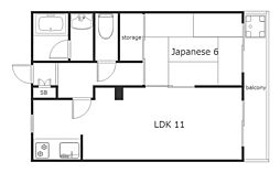 メゾン丸正 1LDKの間取図画像