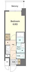 S-RESIDENCE植田asolea(アソレア) 1Kの間取図画像